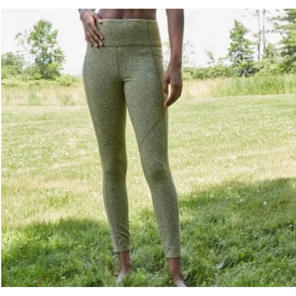 JoyLab High Waisted Brushed Apple Green Jersey 7/8 Leggings SIZE Medium